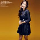 Silver Apple - 3/4 Sleeve Sheath Dress