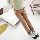 CatWorld - Lace-Trim Pants with Woven Belt