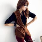OrangeBear - Zip-Accent Cotton Vest