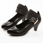 Smoothie - Genuine Leather Ankle-Strap Pumps