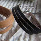 MyLittleThing - Modern Dark Borwn Leather Bracelet