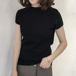 Little V - 露背短袖針織上衣 Little V - 露背短袖針織上衣