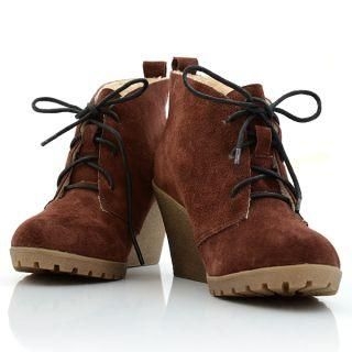 Genuine Leather Wedge Ankle Boots