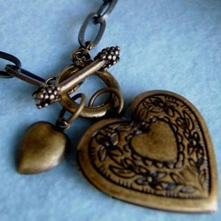 Vintage Heart Locket Bracelet