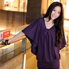 Tokyo Fashion - Flutter-Sleeve Bow-Accent Top