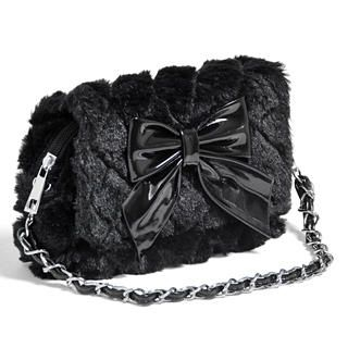 59 Seconds - Quilted Faux-Fur Clutch Bag with Detachable Strap 59 Seconds - Quilted Faux-Fur Clutch Bag with Detachable Strap