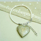 MyLittleThing - Sweet Heart Locket Leather Bracelet
