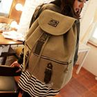 PG Beauty - Canvas Drawstring Backpack