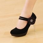 Smoothie - Corsage-Accent Platform Mary Jane Pumps