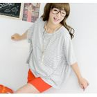 59 Seconds - Striped Oversized Top