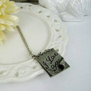 Silver Love Letter Necklace Silver Love Letter Necklace