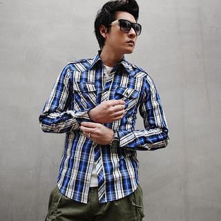 Dual Pocket Plaid Shirt Dual Pocket Plaid Shirt