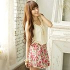 Tokyo Fashion - Sleeveless Floral Panel Dress