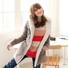 Tokyo Fashion - Fleece-Trim Padded Hooded Coat