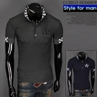 CUBICO - Check Trim Embroidered Polo Shirt