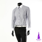 Purplow - Contrast-Trim Striped Shirt