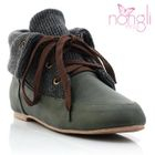 Nongli - Lace-Up Cuffed Sneakers
