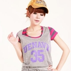 ZOO - Short-Sleeve Printed Striped T-Shirt
