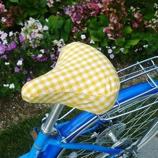 Gingham Bike Seat Cover