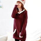Tokyo Fashion - Fleece-Trim Hooded Pullover