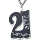 Sweet & Co. - Wish You Forever 21 Birthday Mirror Necklace