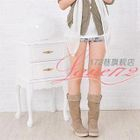 Lane172 - Fringe Trimmed Suede Boots