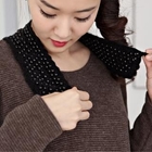 STYLEKELLY - Faux-Pearl Knit Collar