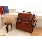 Sechuna - Faux-Leather Convertible Backpack