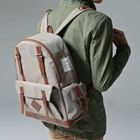 Rone - Faux-Leather Trim Backpack