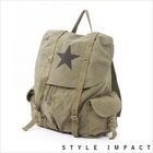 Style Impact - Printed Canvas Backpack