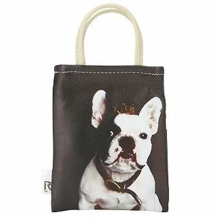 Bulldog Pattern Mini Tote Bag [tiny roo - amana-H]