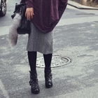 BBon-J - Cable-Knit Skirt
