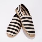 Style Impact - Striped Espadrille Slip-Ons