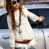 SHY SHY - Blouson-Sleeve Lace-Detail Blouse