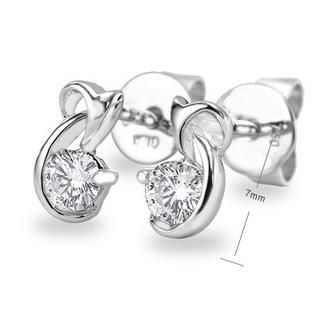 18K White Gold Diamond Earring 18K White Gold Diamond Earring
