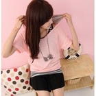 Maymaylu Dreams - Set: Hooded Scoop Neck Tee + Striped Tank Top