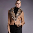 Moonbasa - Faux-Leather Biker Jacket