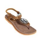 Lane172 - Appliqué Thong Slingback Sandals