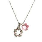 6thJune - 'Love' - Guarding Angel Necklace with Swarovski Pink Crystal Flower