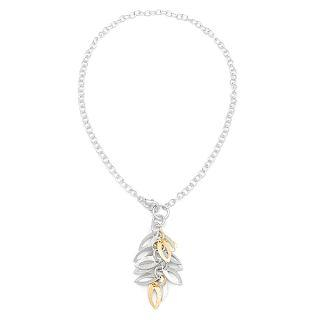 Gold and silver leaf Necklace