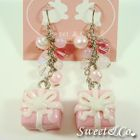 Sweet & Co. - Sweet Christmas Pink Present Ribbon Earrings