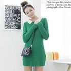 MiMiGirl - Collar-Accent Knit Dress