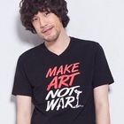 SOFU - 'MAKE ART NOT WAR' Print T-Shirt