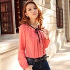 O.SA - Tie-Neck Frilled Blouse