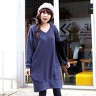 J-ANN - V-Neck T-Shirt Dress