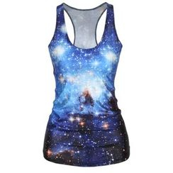 Omifa - Printed Tank Top Omifa - Printed Tank Top