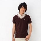 BLACK ASUKA - Inset Shirt V-Neck T-Shirt