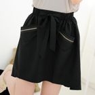 prischu essentials - Zip-Detail Dip-Back Skirt