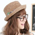 59 Seconds - Floral-Accent Straw Hat