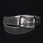 REENO - Faux-Leather Metallic Belt